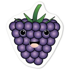 Aufkleber Sticker "Süßes Brombeergesicht" (DW039266)