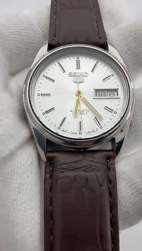 Vintage Seiko 5 Automatic Authentic Japan Made Men's Wrist Watch