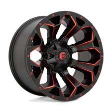 20x10 Fuel D787 Assault 6x1356x5.56x139.7 -22 Black Red Wheels Rims Set4 106