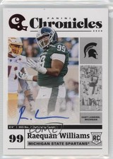2020 Panini Chronicles Draft Picks Signatures Red Raequan Williams #17 Auto 13st