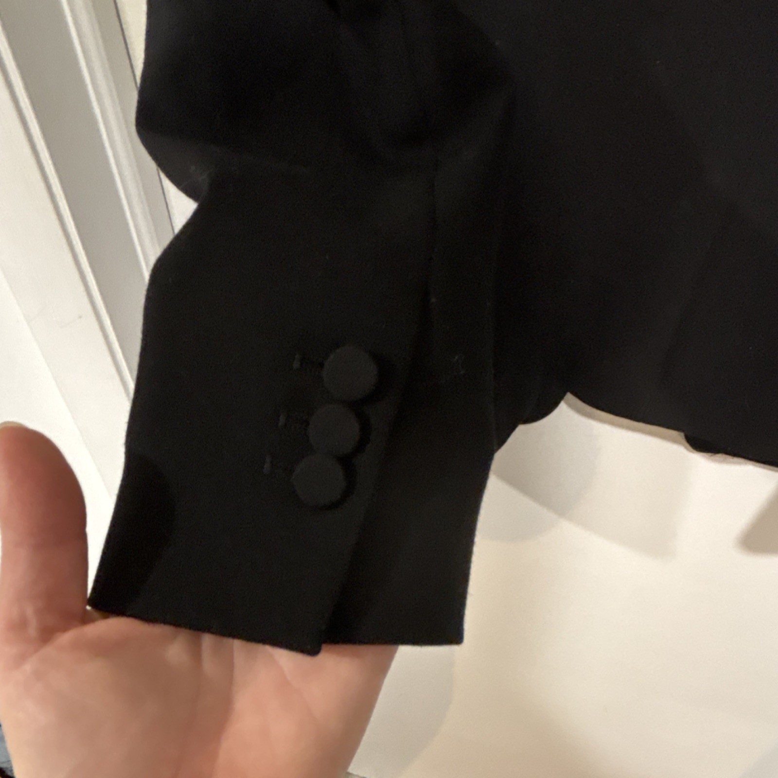 ZARA BASIC Black Single-Breasted Blazer Lined  Long Sleeve Regular thumbnail 5