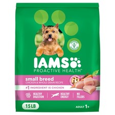 IAMS Proactive Health Small Breed Dog Food Dry 15 Pound (Pack of 1), Chicken 2.87 per pound