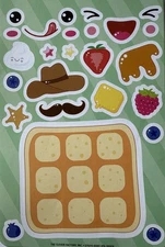 LARGE MAKE-A-TOAST Stickers (25pc)Sunglasses•Faces•Food •Mustache•Card Making•
