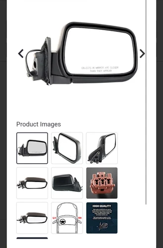 Power Mirror For 1998-2004 Nissan Frontier 2000-2004 Xterra Passenger Side