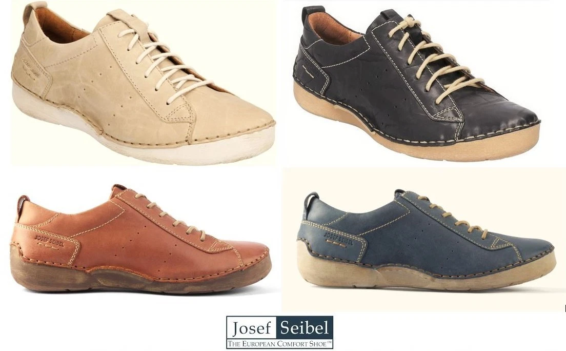 Josef Seibel Fergey Shoes Germany Leather Comfort Lace Up Walking Shoe Fergey 56