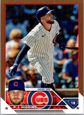 2023 Topps #338 P.J. Higgins Gold #/2023