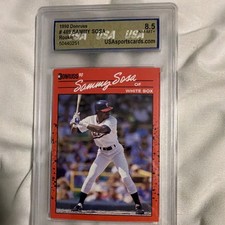 Donruss 1990 Sammy Sosa Rookie #489 USA Sports Cards 8.5 Chicago White Sox