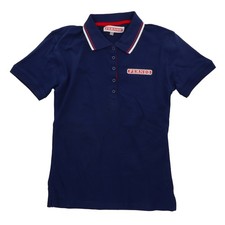 Pernod Lik&ouml;r Poloshirt Men Shirt Werbeshirt wei&szlig; roter Kragen Blau Gr. L