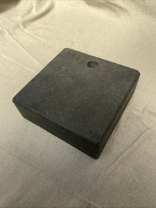 Granite Slab 6"x6"x2" Thru Hole For Stand Mounting (InvB23)