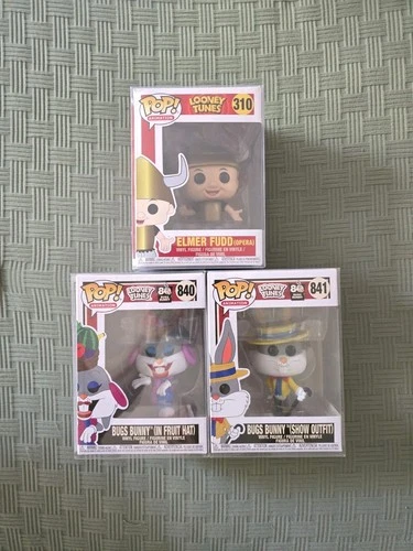 Funko Pop Animation Looney Toons Lot Of 3   Protectors Included
