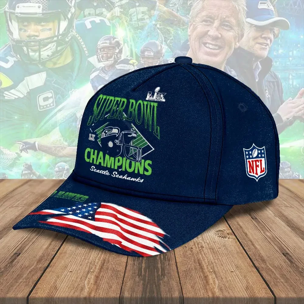 Seahawks 2025 SBowl LX Champions Classic Cap