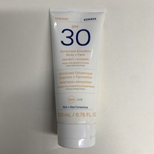KORRES SPF 30 Yoghurt Sunscreen Emulsion Body & Face 200ml New Sealed