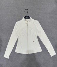 Lululemon Define Jacket White and Gold Zipper Size Medium Excellent Condition