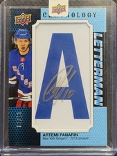 2019-20 Chronology Letterman Patches Signatures #LNYRAP Artemi Panarin Auto /10