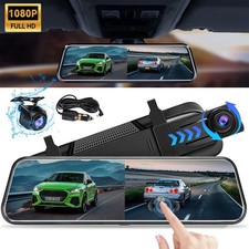 10" 1080P Spiegel Dash Cam Dual Lens Auto DVR Rückfahrkamera Recorder Nachtsicht