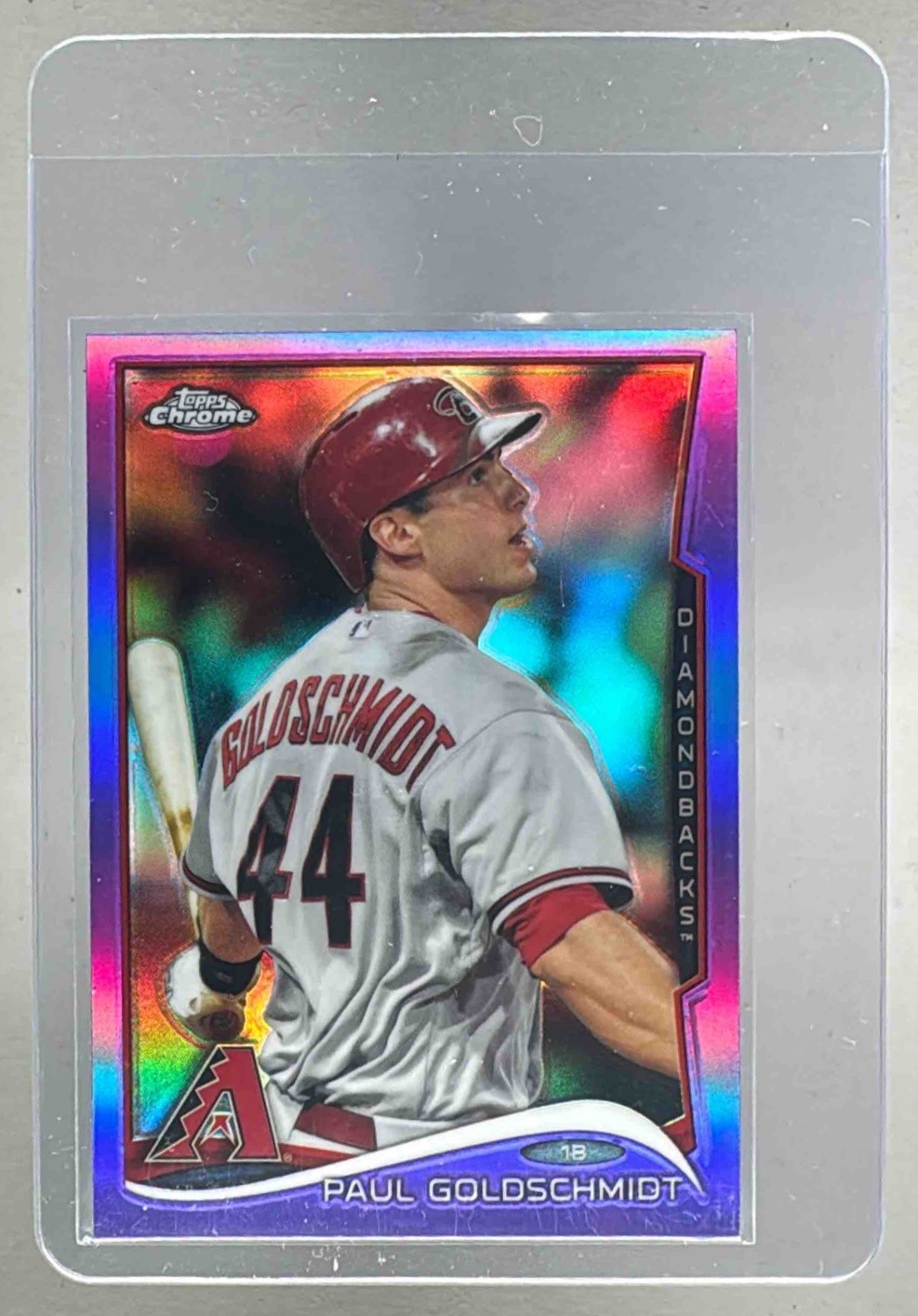 Paul Goldschmidt 2014 Topps Chrome #125 Purple Refractor