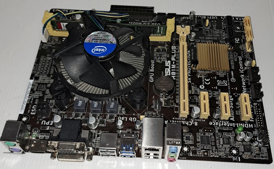 Scheda Madre ASUS H81M-PLUS con CPU Core I3-4150 e Ram - Immagine 2 di 3