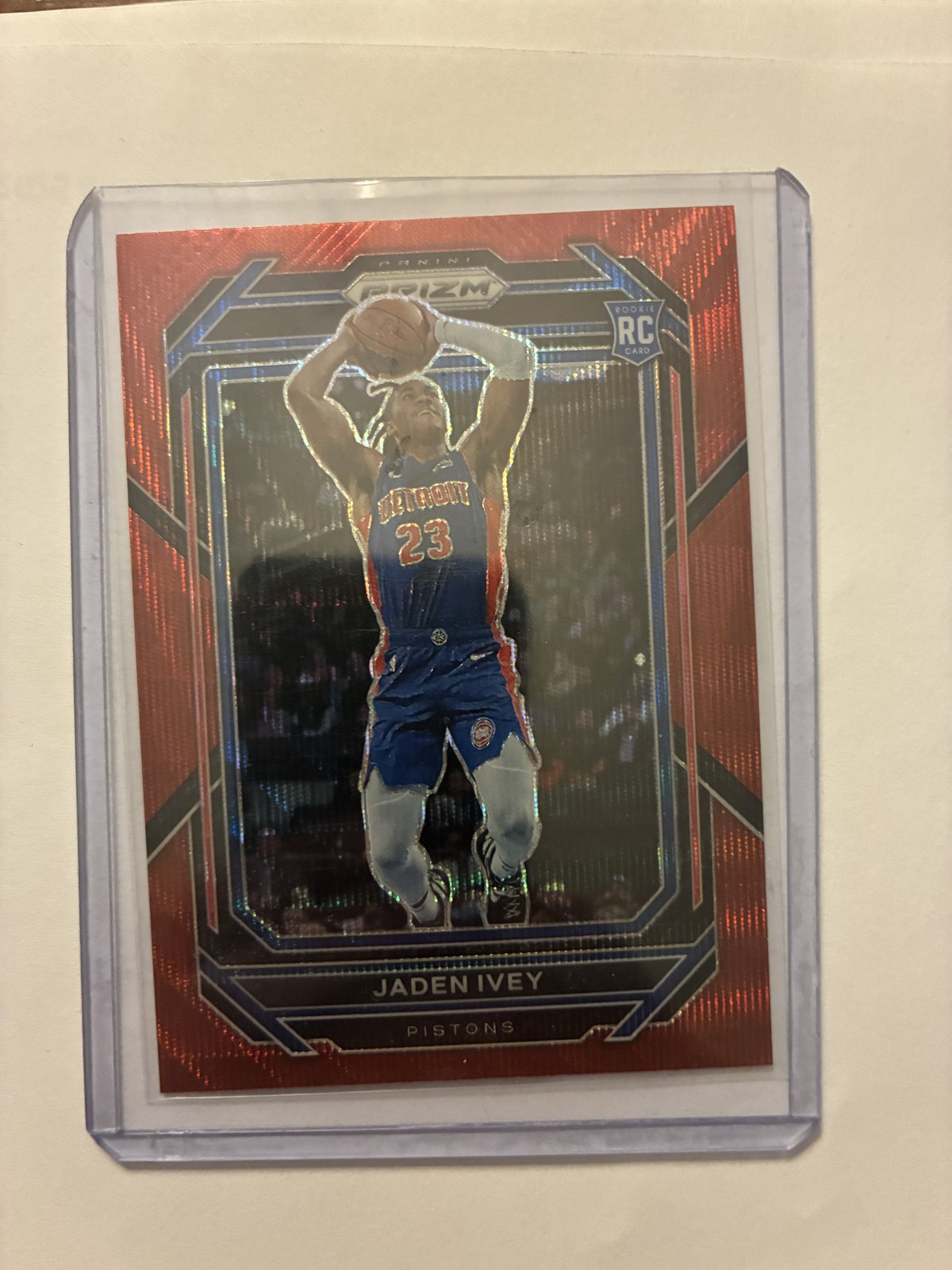 2022-23 Panini Prizm #256 Jaden Ivey Prizms Ruby Wave