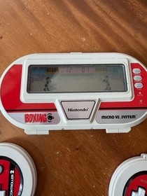 1984 Nintendo Micro Vs System Boxing Handheld Game Vintage works BX-301