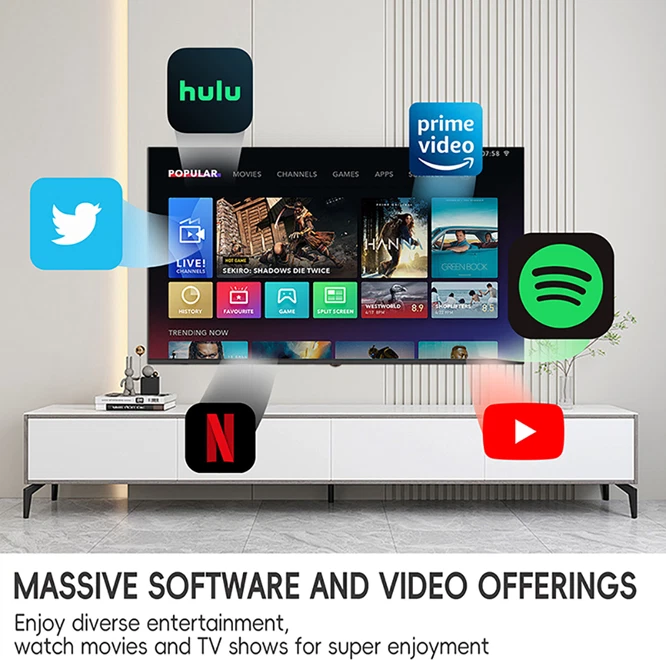NEW 40 Inch Android Smart TV WIFI Google Assistant HDMI Full HD - Image 3 of 4
