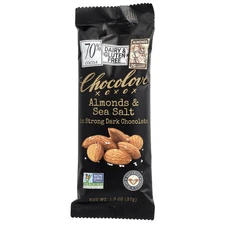 Almonds & Sea Salt in Strong Dark Chocolate, 70% Cocoa, 1.3 oz (37 g)