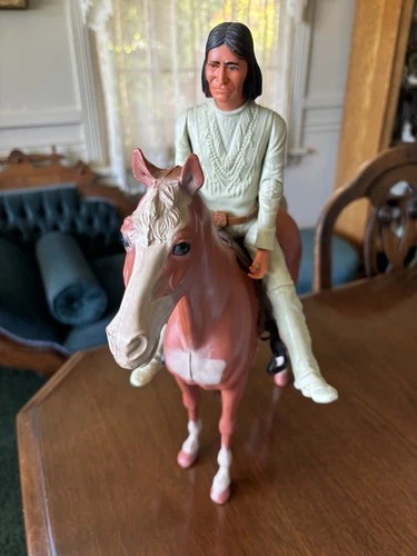 Marx Johnny West Geronimo 12” Jointed Action Figure 13” Horse With Saddle READ