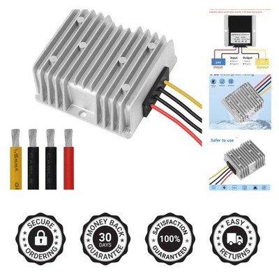 DC 24V to 12V 30A Converter - 360W Voltage Regulator with Intelligent Protection