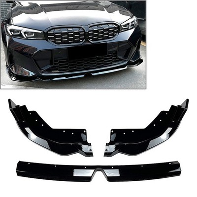 Frontstoßstangen-Lippenspoiler für BMW 3er G20 LCI M Sport 320i 325i 23+ Schwarz