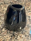 Russel Wright Bauer Pottery Corsage Vase Mirror Black Ex! 5 inches tall