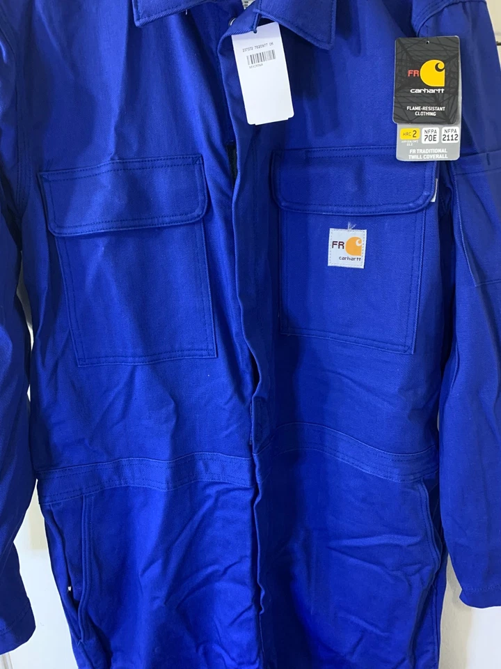 Carhartt Flame Resistant Men Coverall Size 42 Regular 101017-434 - NEW - Image 3 of 4