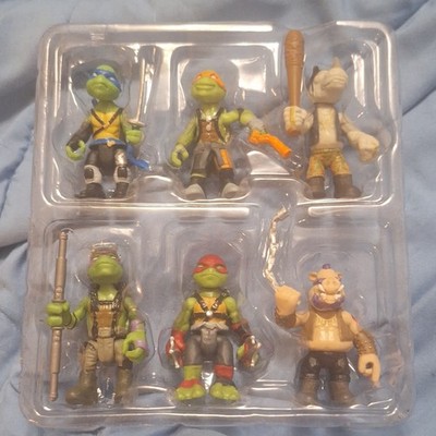 Teenage Mutant Ninja Turtles TMNT 6pc Mixed Lot Figures w/ Accessories Bebop