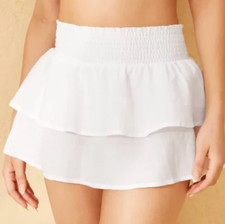 NEW Wild Fable Tiered Smocked Waistband Swimsuit Cover Up Skirt Size XL