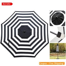 Durable 9ft Umbrella Canopy for 8 Ribs - Removable  Washable Polyester Fabric