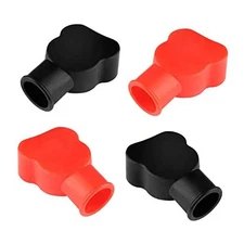 4PCS Battery Terminal Covers,Insulating PVC Battery Terminal 
