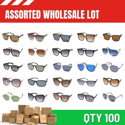 WHOLESALE ASSORTED LOT 100 SEAN JOHN SUNGLASSES priced to resell discontinued