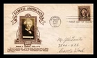 DR JIM STAMPS US COVER SAMUEL CLEMENS FAMOUS AMERICANS FDC CROSBY PHOTO CACHET