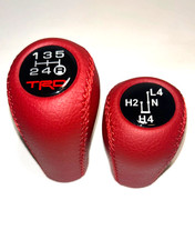 Trd Shift Knobs Set Fits Tacoma Hilux Burgundy 5 Speed Manual Tr.