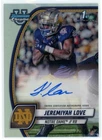 Jeremiyah Love 2024 Bowman University Chrome 1st Bowman Refractor Auto /299