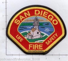 California - San Diego CA Fire Department Patch Life Safety  Lighthouse