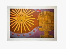 ALFREDO SOSABRAVO. Engraving. Serigraphy. Contemporary art. Cuban painter.