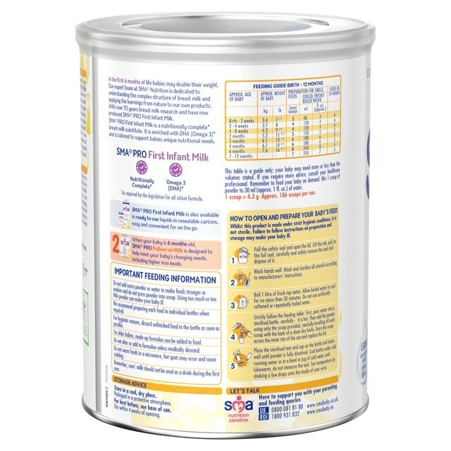 Sma Baby Milk Powder Tesco SMA First Infant Baby Milk Formula