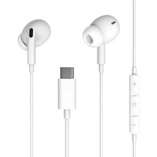 Wired Earbuds USB-C In-Ear Headphones Earphones Mic for Computer, Laptop, Phone.