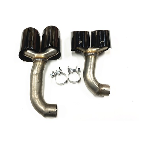 Kit de puntas de tubos de escape de parachoques trasero de coche para BMW X3M X4M 2018 2019 2020 2 PIEZAS - Imagen 3 de 9