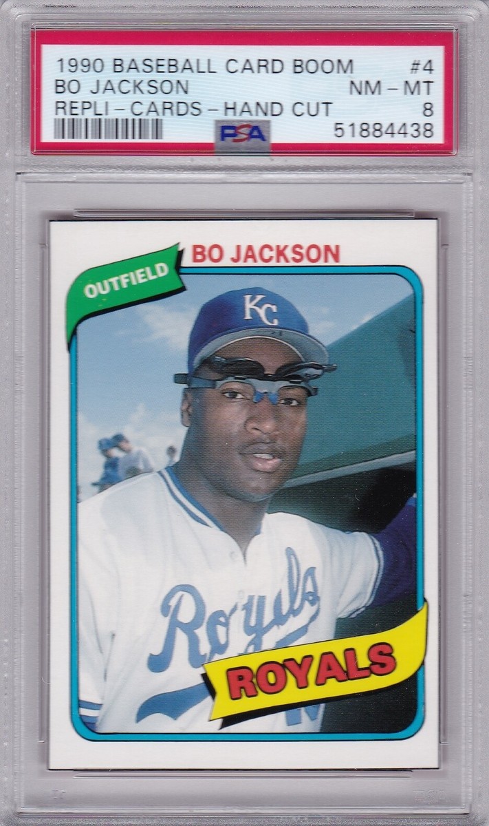 1990 Baseball Card Boom #4 BO JACKSON PSA 8 NM/MT tough