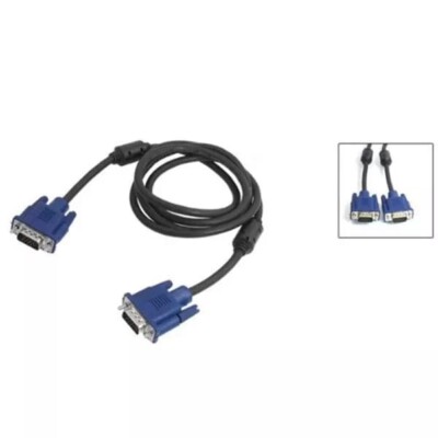 1.5 Meter (5 Ft) VGA Monitor Extension Cable - Male To Male, 15-Pin (SVGA/PC)