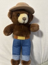 Vintage 1985 Plush Smokey The Bear Official Licensee Three Bears Inc 12"