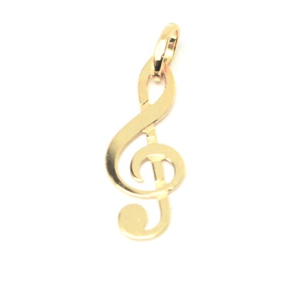 NKlaus Ciondolo Per Collana In Oro Giallo 18kt (750) - Forma Di Chiave Di Violino, 15,8 Mm - 3