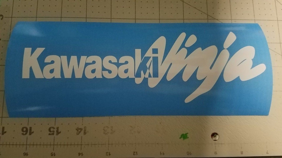 Kawasaki Ninja windshield decal Motorcycle decals, Sticker | eBay