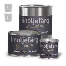 Ottosson F rgmakeri Linseed Oil Paint - Dark Grey