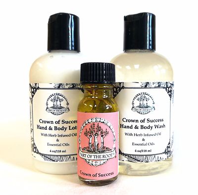 Crown of Success Kit: Wash, Lotion & Oil Prosperity Hoodoo Voodoo Wiccan Pagan